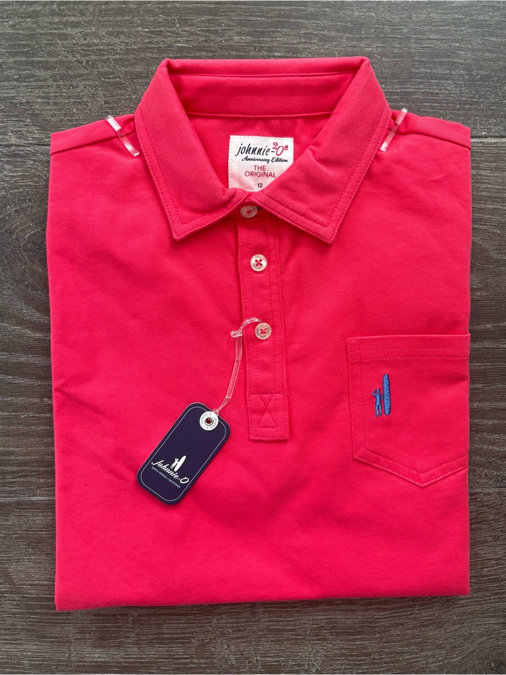 Johnnie-O 20th Anniversary Edition Original Polo - Size 12 NEW!